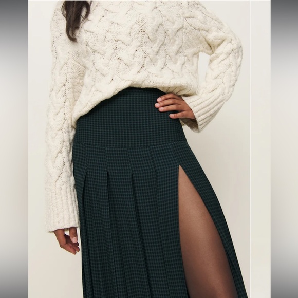 NWT Reformation Nancy Maxi Skirt in Dark Slate | Size 0 | New With Tags - Picture 4 of 12